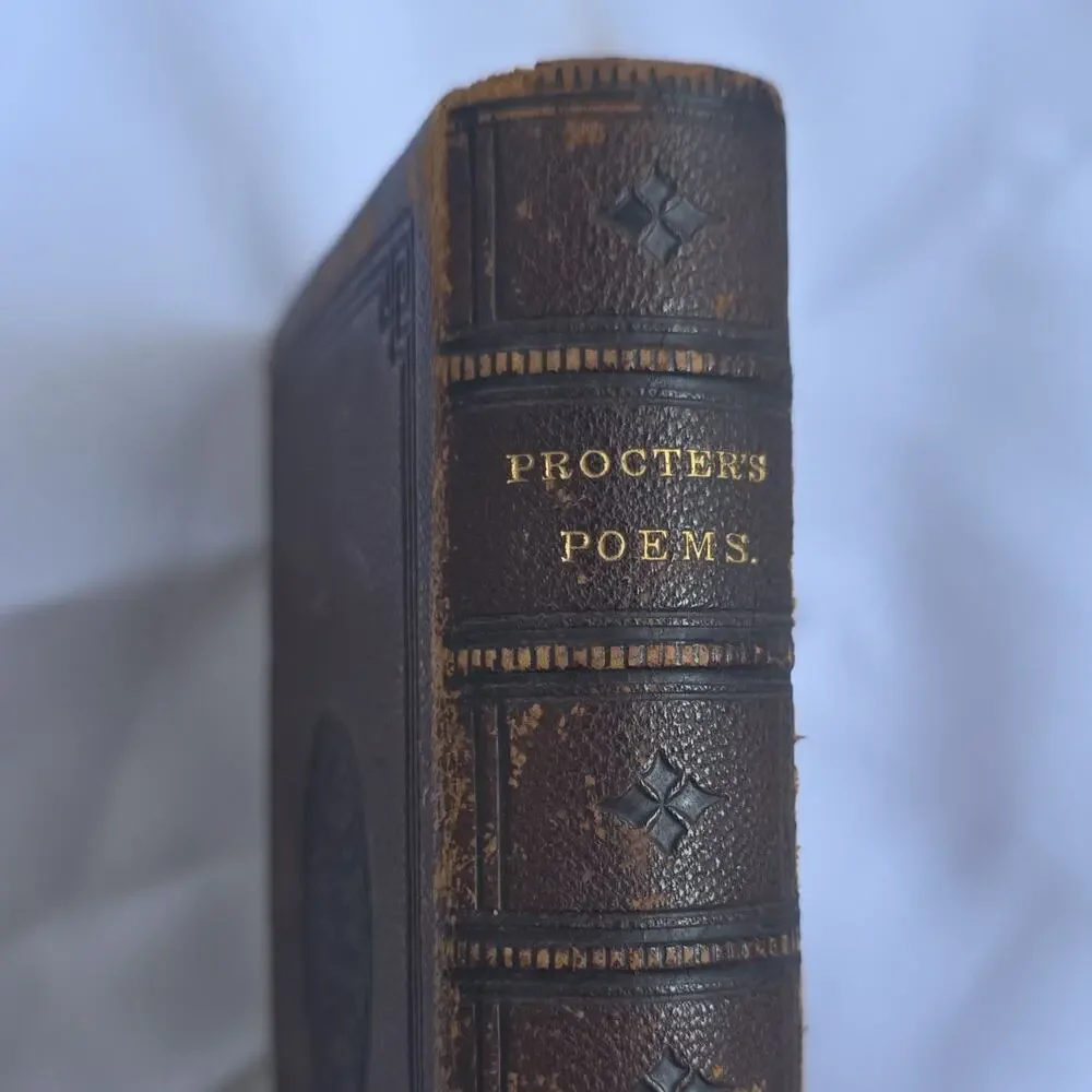 Adelaide A. Procter The Poems Leather Signed Ticknor and Fields Boston 1867